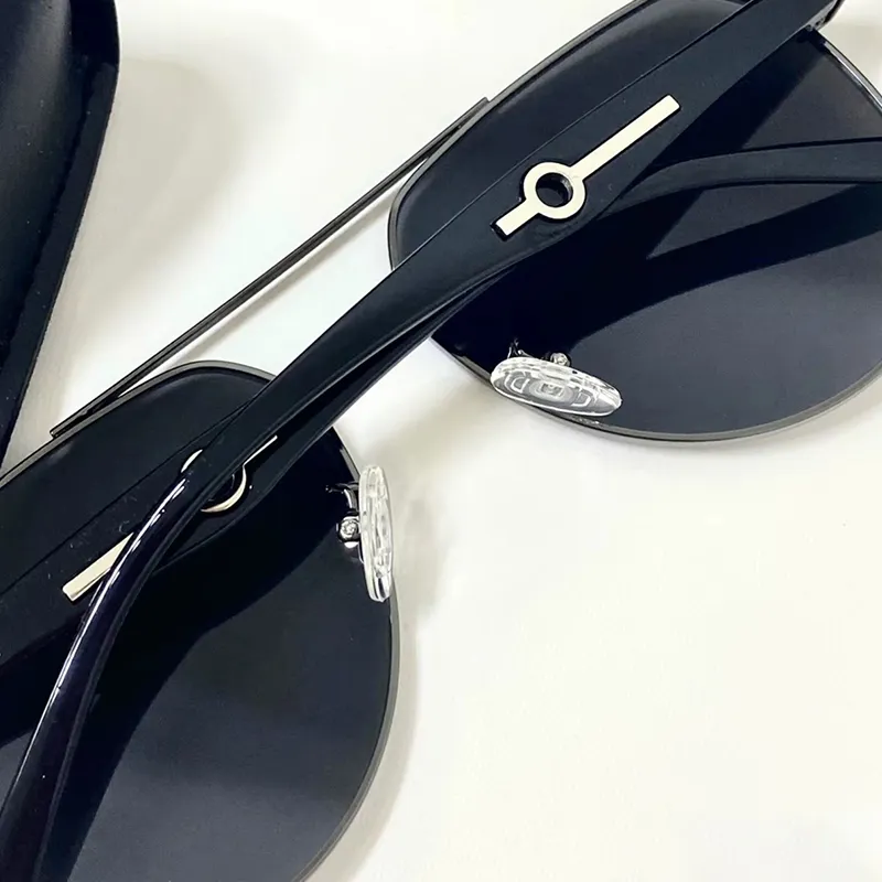 Anxious Cupronickel Aviator Sunglasses Unisex-6