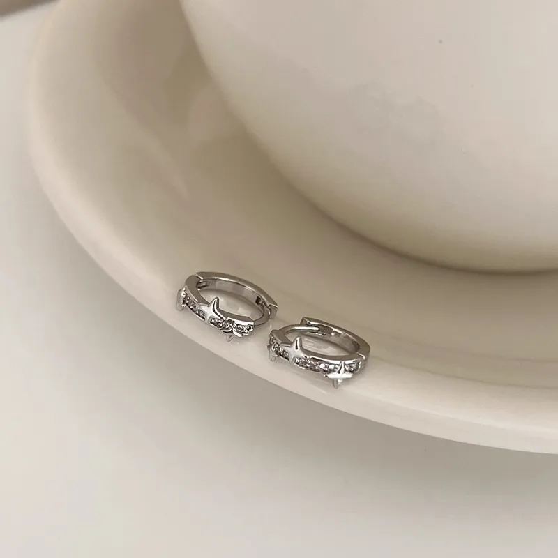 Anxious Titanium Steel Earrings Unisex-5