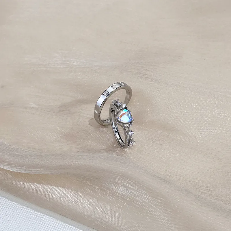 Anxious Copper Alloy Rings Unisex-5