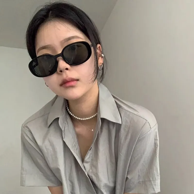 Anxious PC Oval Sunglasses Unisex-2