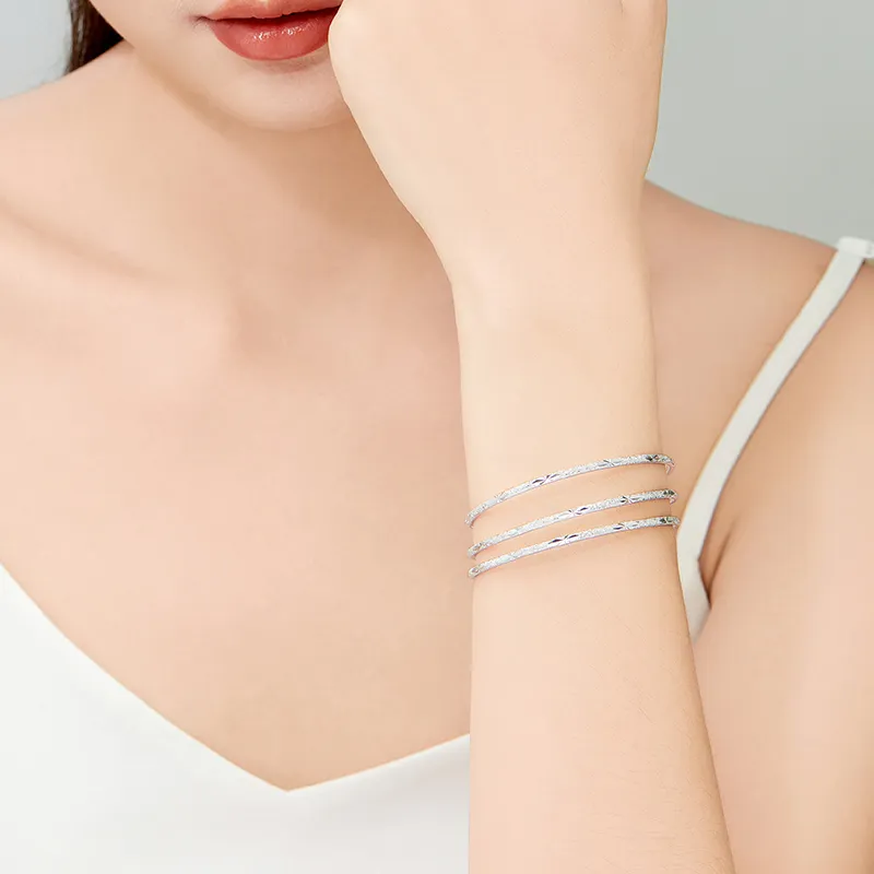 Sentimentality 9999 Pure Silver Bangles Women's-3
