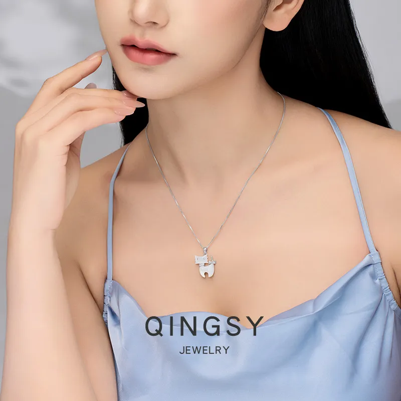 Sentimentality 925 Sterling Silver Necklaces Women's-3