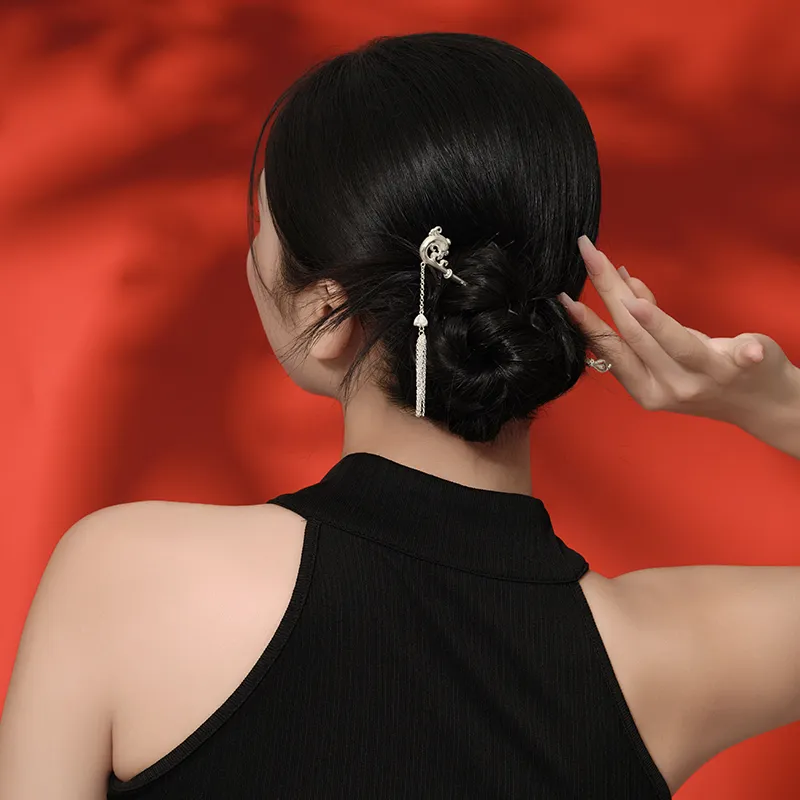 Sentimentality 999 Fine Silver Silver Hairpin Women's-3