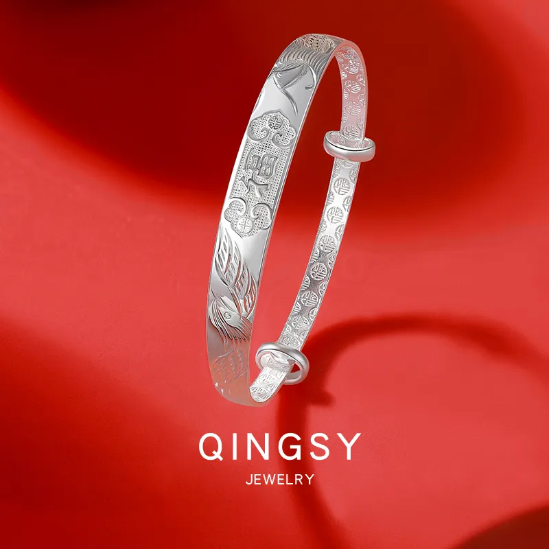 Sentimentality 9999 Pure Silver Bangles Women's-2
