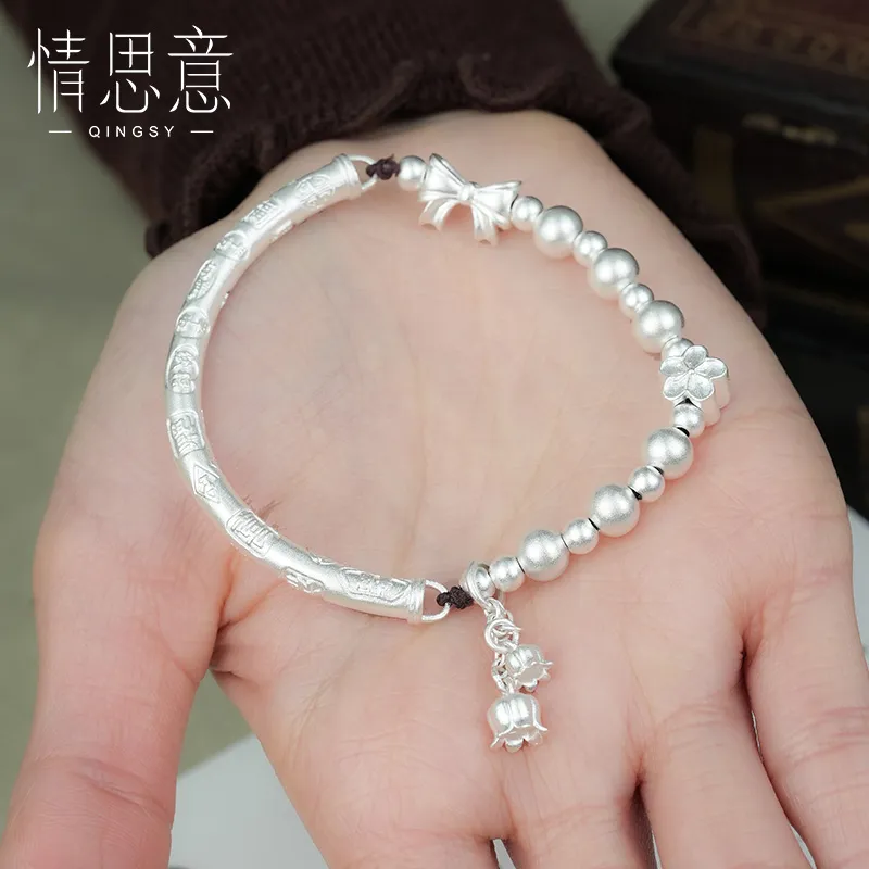 Sentimentality 9999 Fine Silver Bangles Women's-4