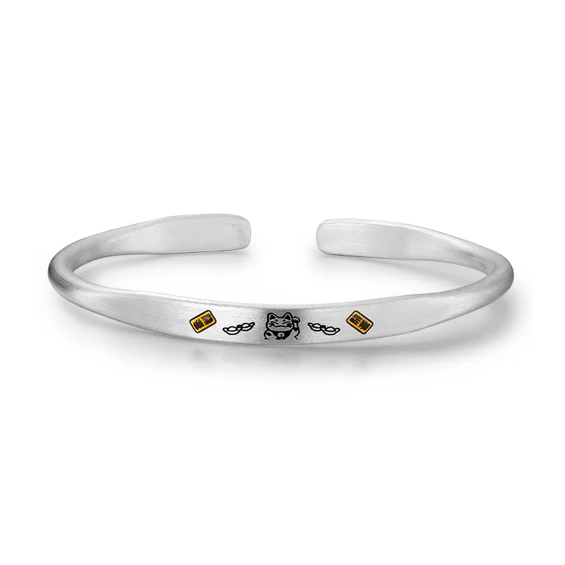 Sentimentality 999 Fine Silver Bangles Women's-5
