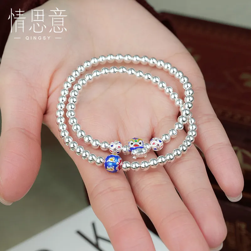 Sentimentality 9999 Pure Silver Bracelets Unisex-4