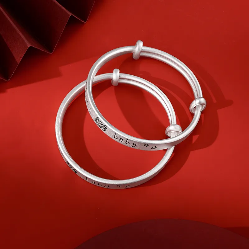 Sentimentality 999 Fine Silver Bangles Kids'-2