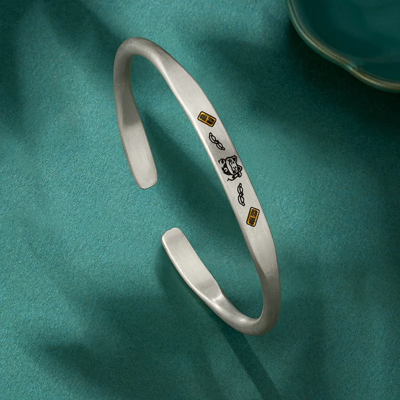 Sentimentality 999 Fine Silver Bangles Women's-2