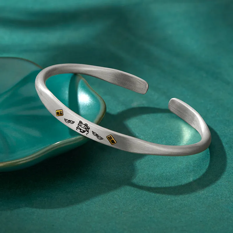 Sentimentality 999 Fine Silver Bangles Women's-1