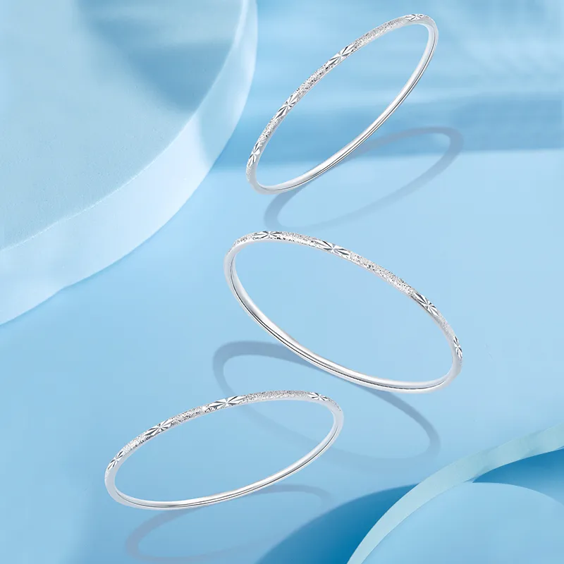 Sentimentality 9999 Pure Silver Bangles Women's-2