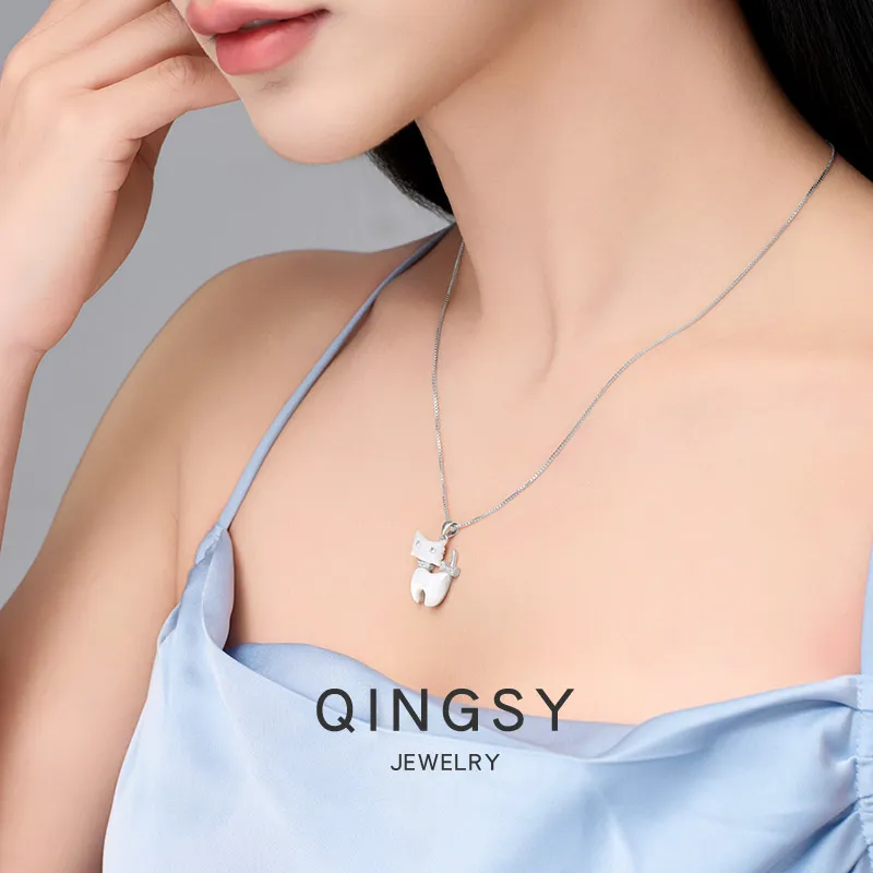 Sentimentality 925 Sterling Silver Necklaces Women's-4