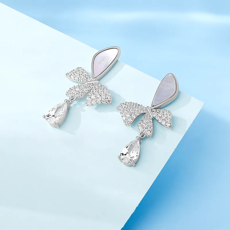 Sentimentality 925 Sterling Silver Stud Earrings Women's-4