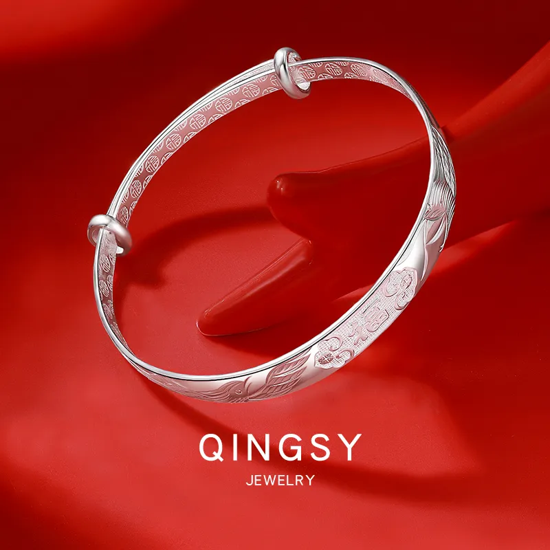 Sentimentality 9999 Pure Silver Bangles Women's-1
