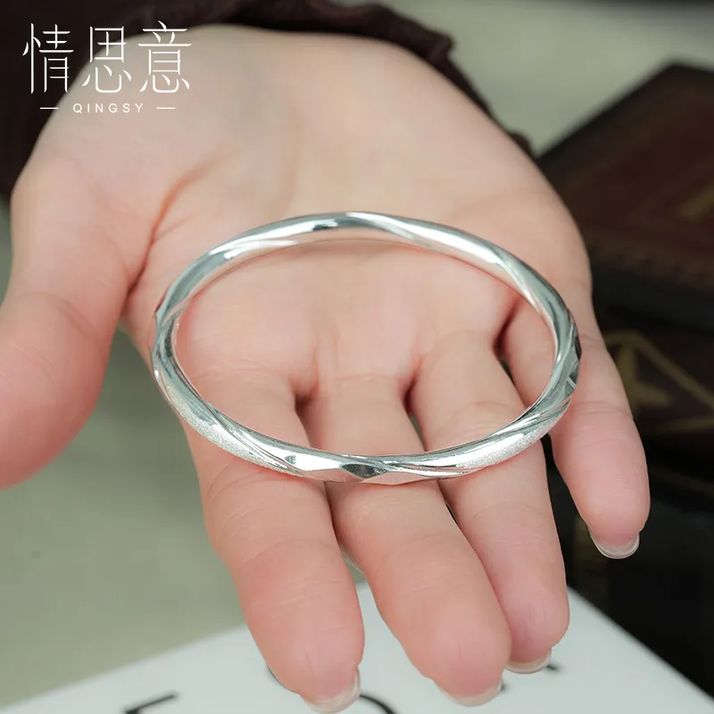 Sentimentality 9999 Fine Silver Bangles Women's-4