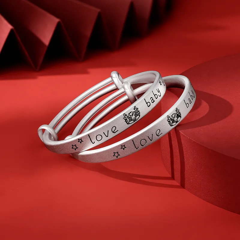 Sentimentality 999 Fine Silver Bangles Kids'-4