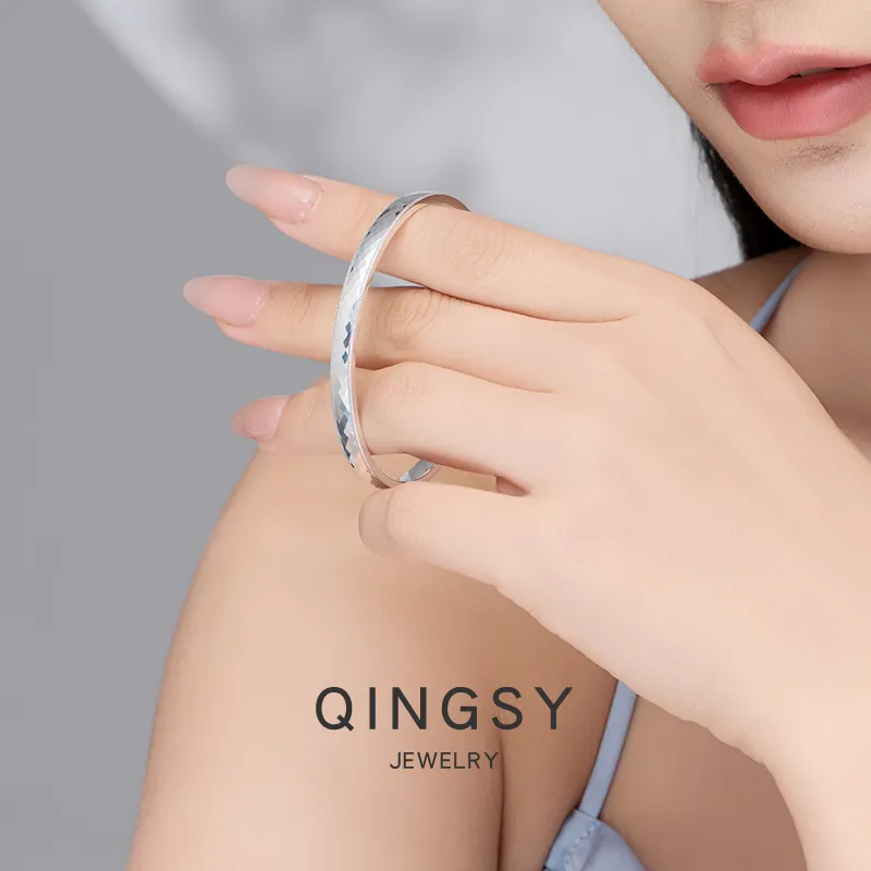 Sentimentality 9999 Pure Silver Bangles Unisex-3