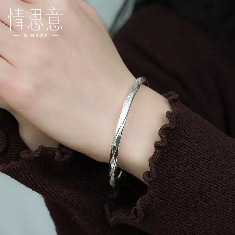 Sentimentality 9999 Fine Silver Bangles Women's-3