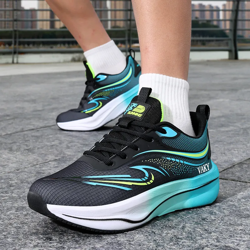 VAKY Cushioning, Slip Resistant, And Abrasion Resistant Low Top Carbon Plate Casual Running Shoes Unisex-14