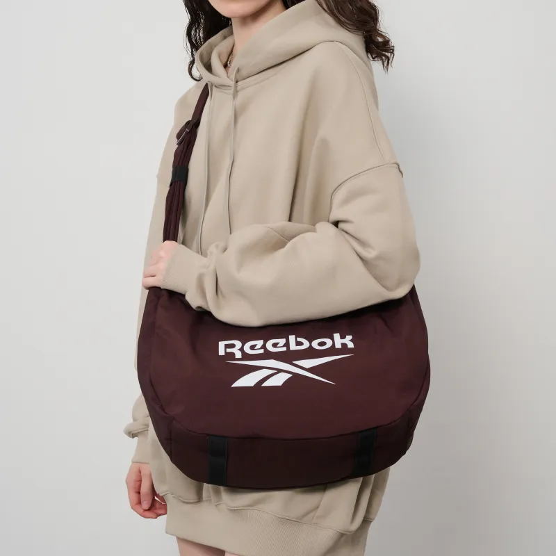 Reebok Fabric Crescent Moon Bag Shoulder Bag Medium Size Unisex Burgundy/Apricot/Matcha/Fuchsia/Black-21