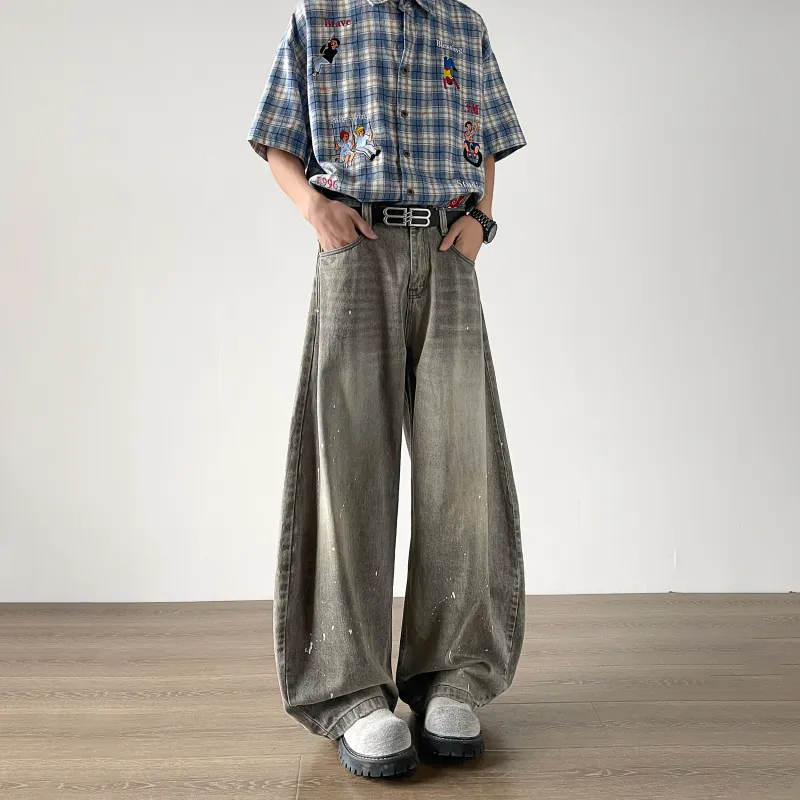 BRYAN JIMENEZ Jeans Unisex Gray-6