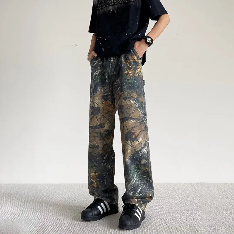 BRYAN JIMENEZ Jeans Unisex Branch Camouflage Color-5