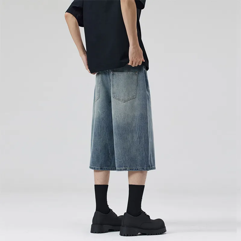 BRYAN JIMENEZ Denim Shorts Unisex-14