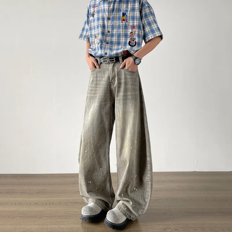 BRYAN JIMENEZ Jeans Unisex Gray-7