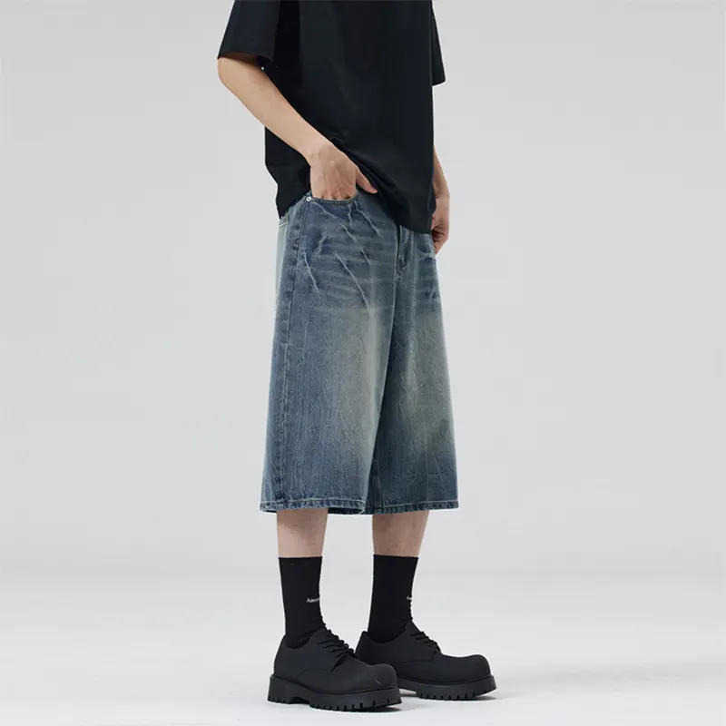 BRYAN JIMENEZ Denim Shorts Unisex-10