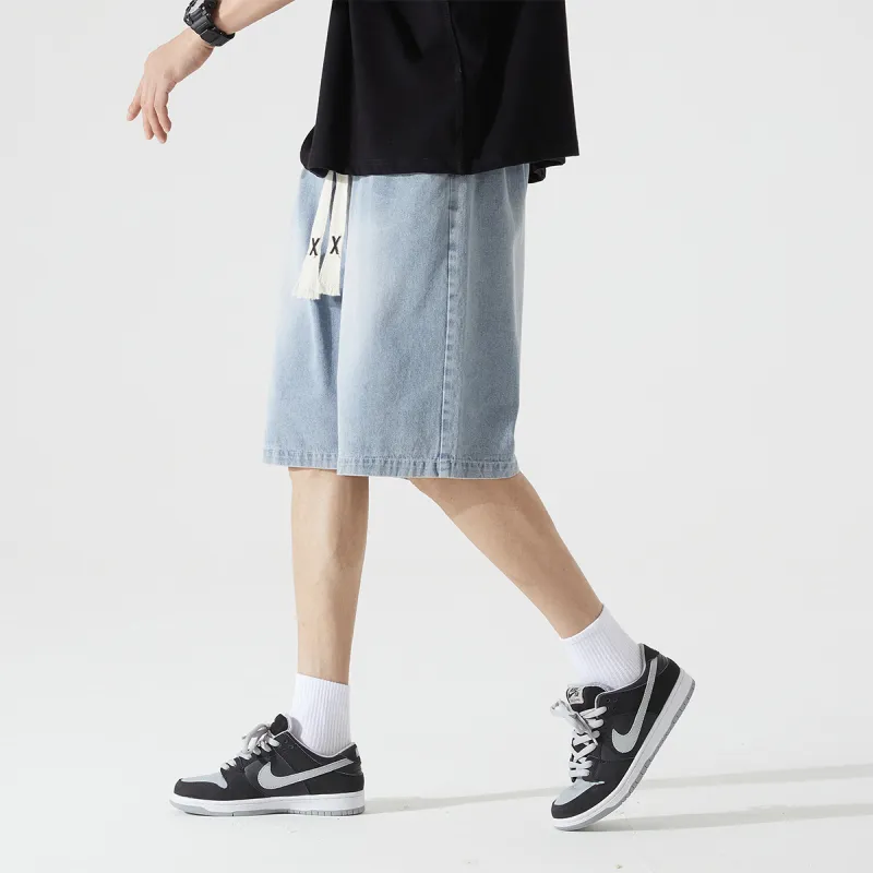 BRYAN JIMENEZ Denim Shorts Unisex-10