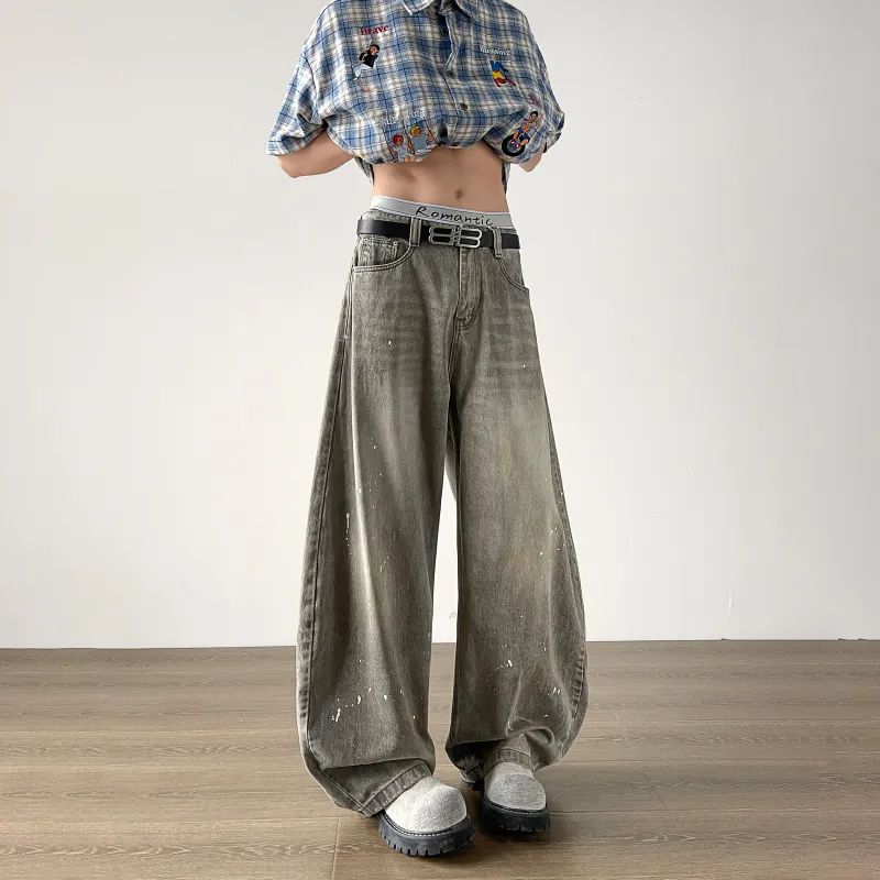 BRYAN JIMENEZ Jeans Unisex Gray-4