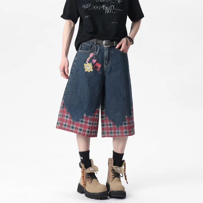 BRYAN JIMENEZ Denim Shorts Unisex-12