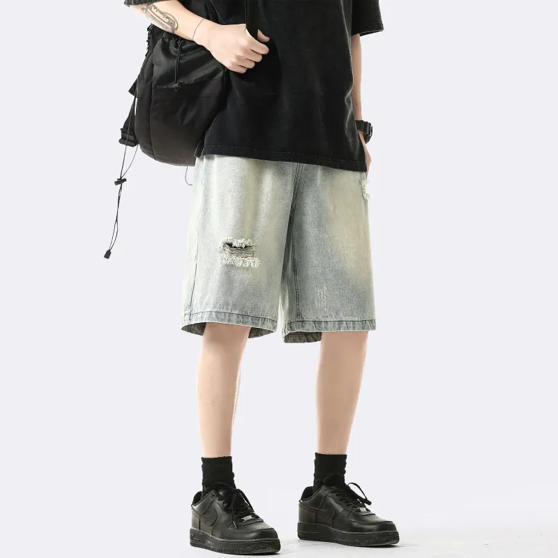 BRYAN JIMENEZ Denim Shorts Unisex-18
