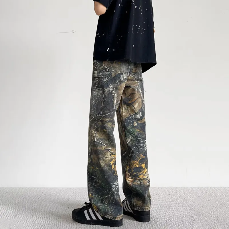 BRYAN JIMENEZ Jeans Unisex Branch Camouflage Color-1