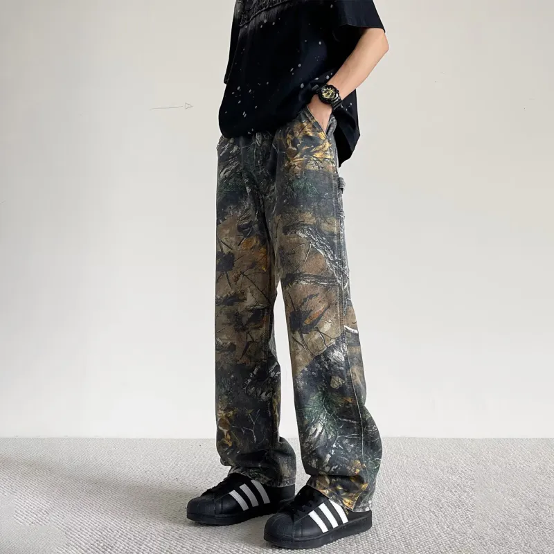 BRYAN JIMENEZ Jeans Unisex Branch Camouflage Color-7