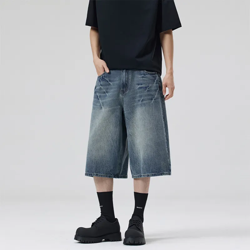 BRYAN JIMENEZ Denim Shorts Unisex-12