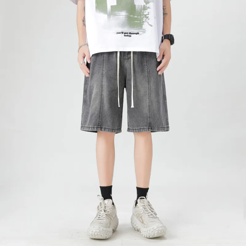 BRYAN JIMENEZ Denim Shorts Unisex-12