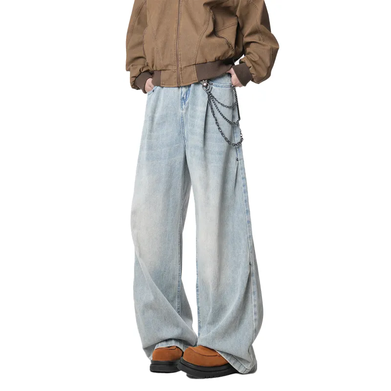 BRYAN JIMENEZ Jeans Unisex Ice Blue-1