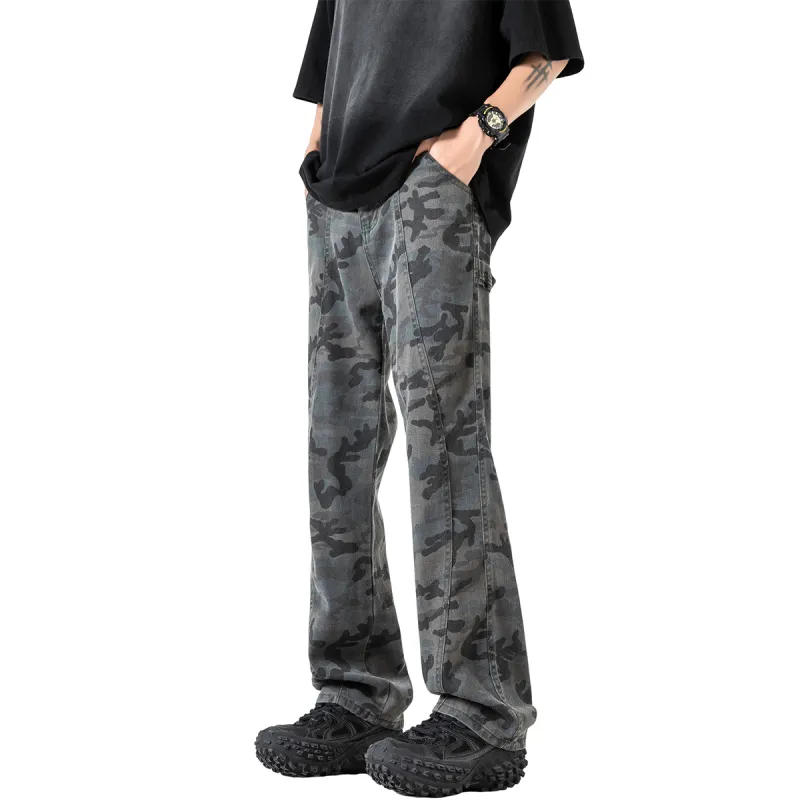 BRYAN JIMENEZ Jeans Unisex Camouflage-4