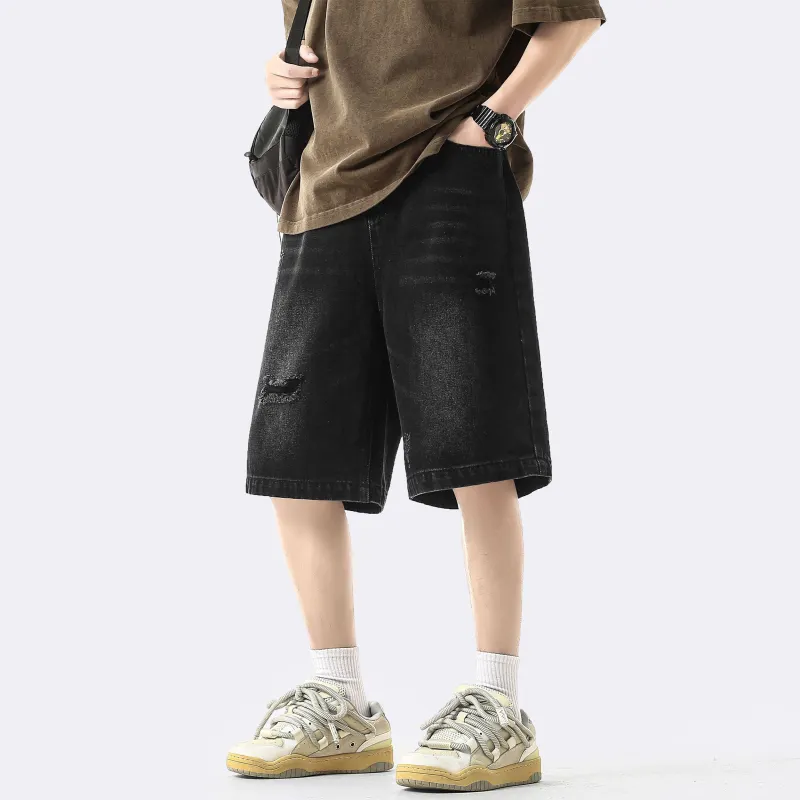BRYAN JIMENEZ Denim Shorts Unisex-3