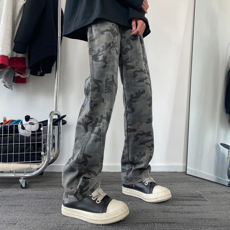 BRYAN JIMENEZ Jeans Unisex Camouflage-7