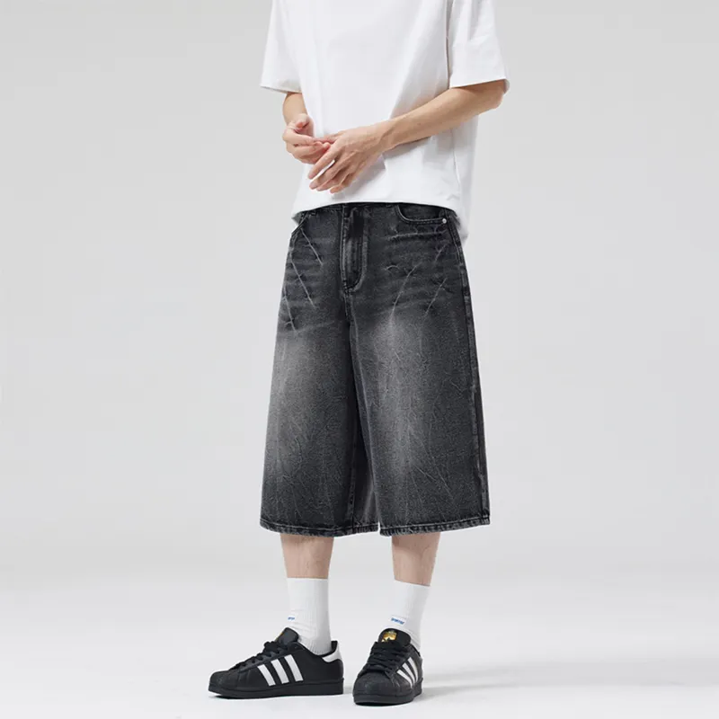 BRYAN JIMENEZ Denim Shorts Unisex-3