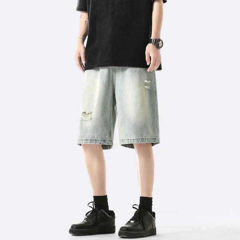 BRYAN JIMENEZ Denim Shorts Unisex-19