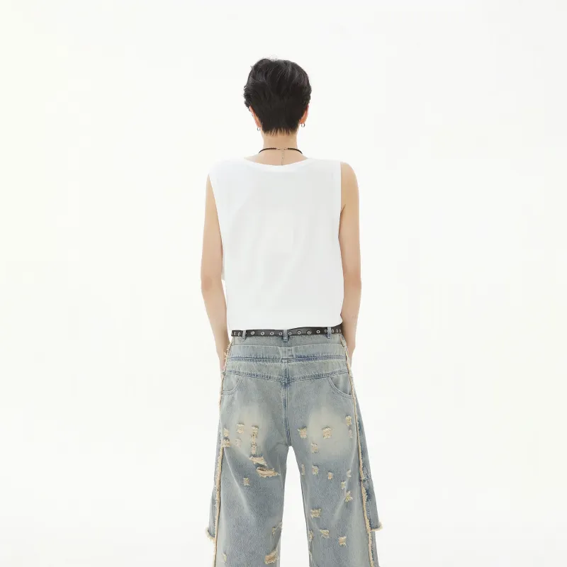 BRYAN JIMENEZ Jeans Unisex Vintage Blue-7