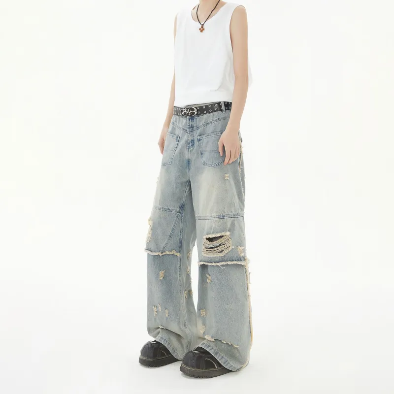 BRYAN JIMENEZ Jeans Unisex Vintage Blue-4