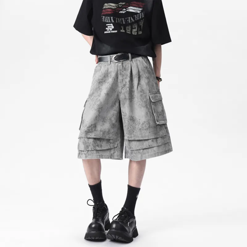 BRYAN JIMENEZ Denim Shorts Unisex-11