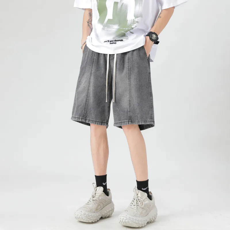 BRYAN JIMENEZ Denim Shorts Unisex-14