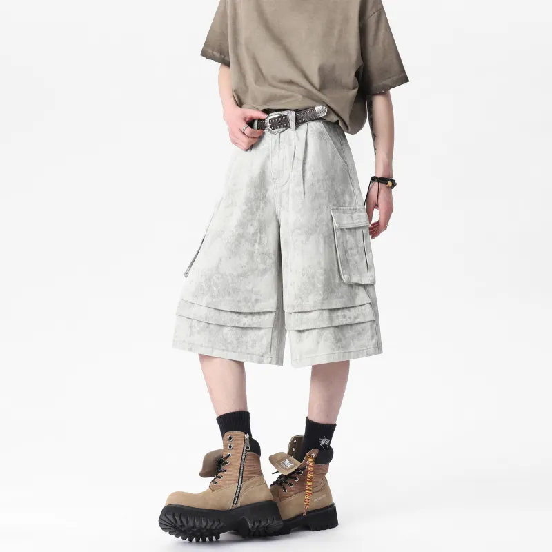 BRYAN JIMENEZ Denim Shorts Unisex-3