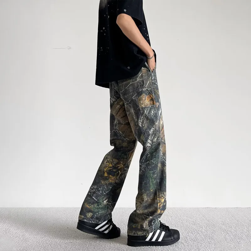 BRYAN JIMENEZ Jeans Unisex Branch Camouflage Color-2