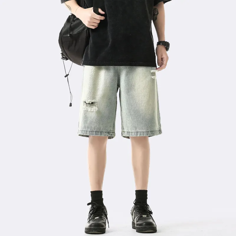 BRYAN JIMENEZ Denim Shorts Unisex-17